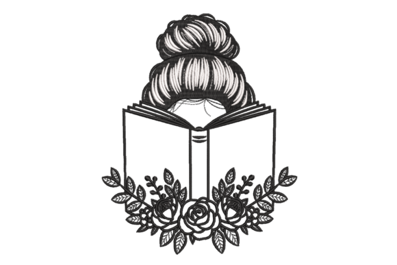 Book Lover Girl – Floral Reading Embroidery Review