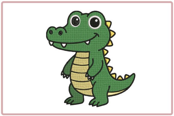 Cute Crocodile Embroidery Design Review