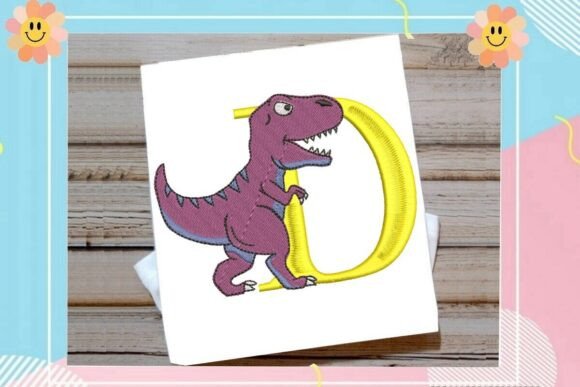 Dinosaur Monogram Alphabet Letter D Review