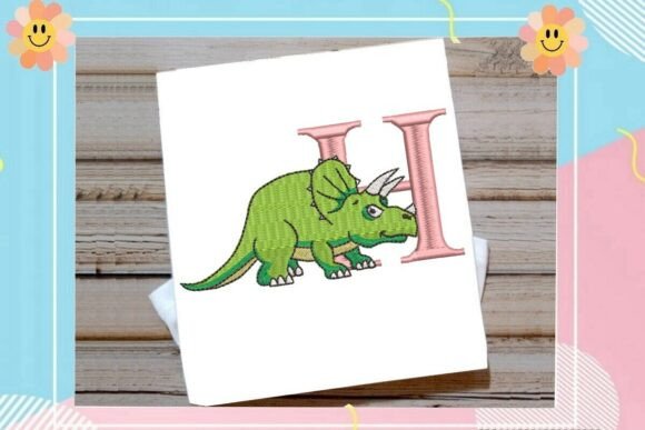 Dinosaur Monogram Alphabet Letter H Review