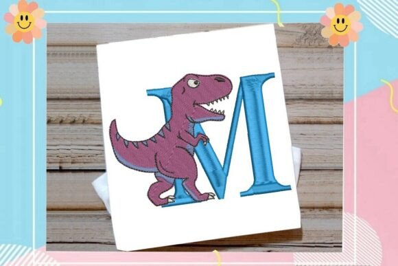 Dinosaur Monogram Alphabet Letter M Review