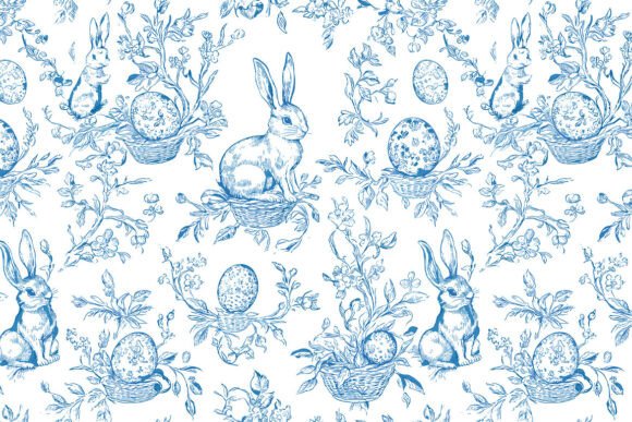 Easter Cute Bunny Embroidery Pattern