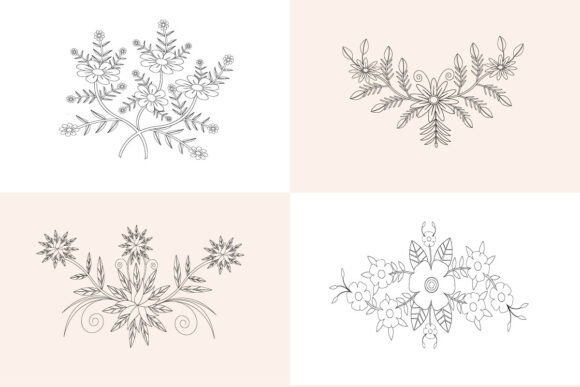 Flower Drawing Embroidery Element Set Review