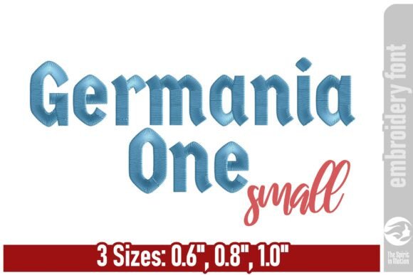 Germania One Blackletter Embroidery Font Review