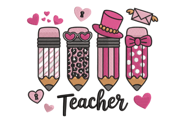 Pink Pencils Teacher – Cute School Review