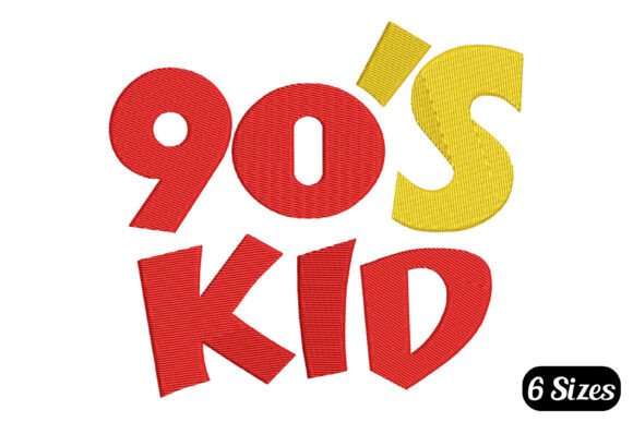 Retro 90 s Kid Embroidery Review