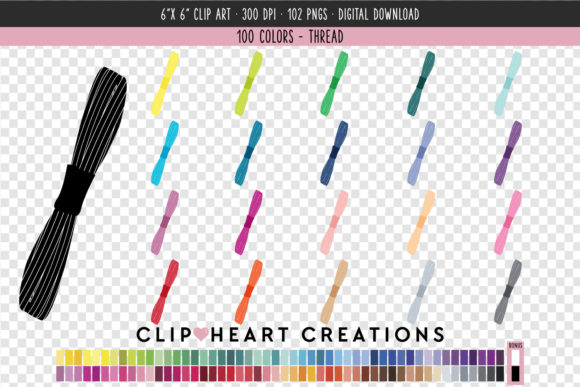 Review: Embroidery Thread Clip Art