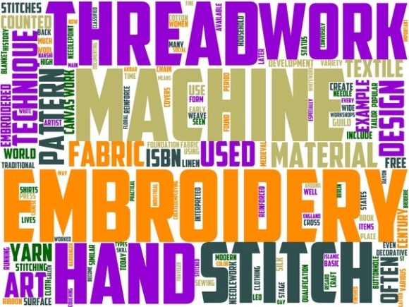 Review: Embroidery Wordart Background for Boutique Apparel