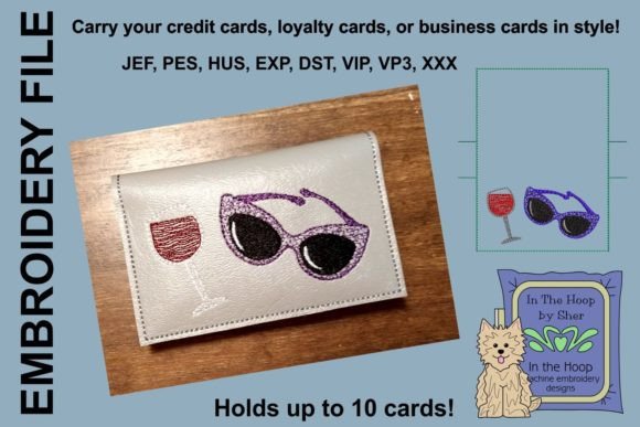 Wine Credit Card Wallet Embroidery Review